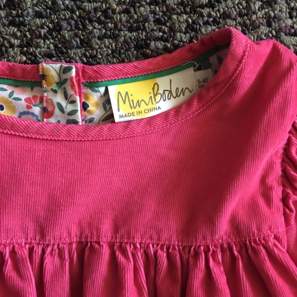 Mini Boden corduroy dress